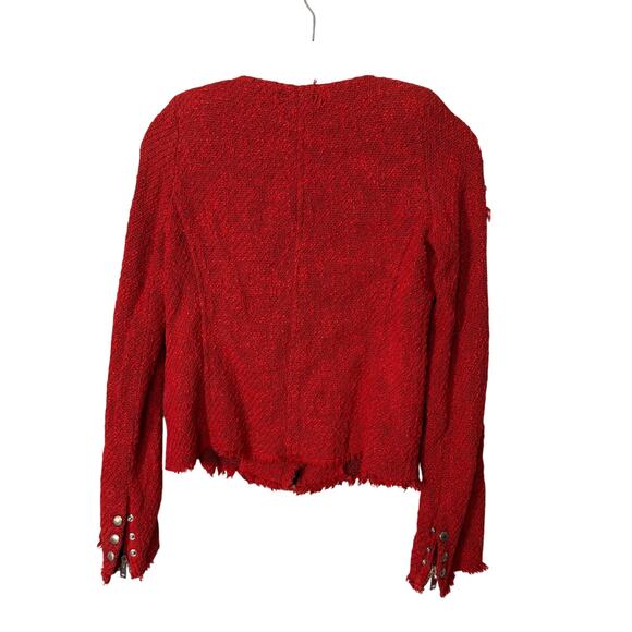 IRO Agnette Tweed Jacket Red Size 1 - Picture 2 of 6